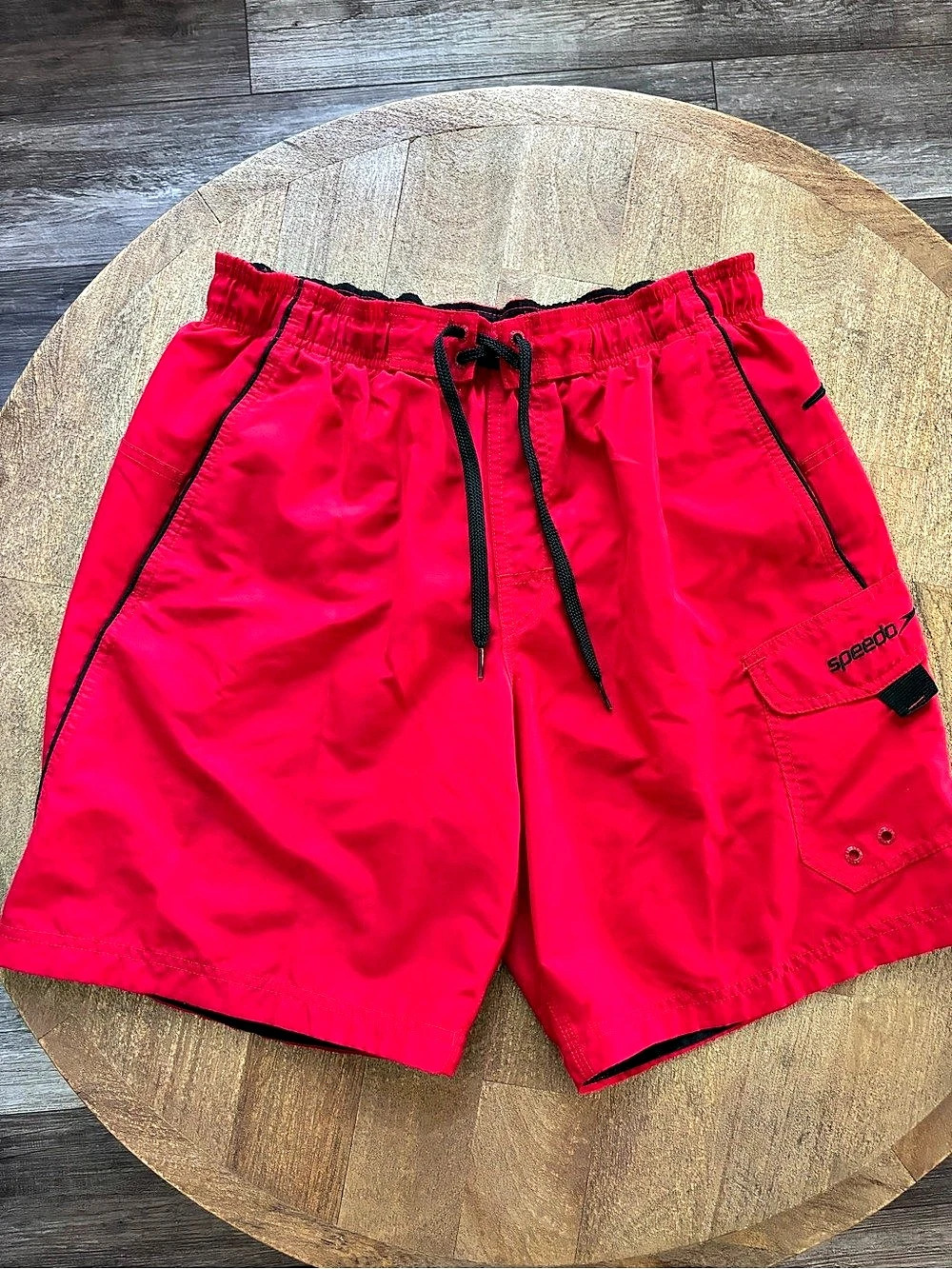 Speedo Men'Small Swim Trunks Pink Size Small